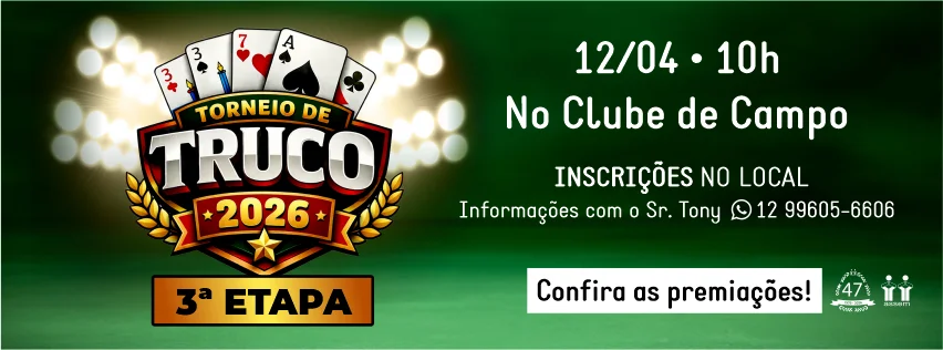 Inscrições abertas para a 3ª Etapa do Torneio de Truco
